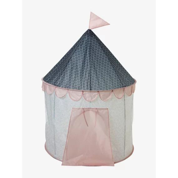 Tente de jeu château rose