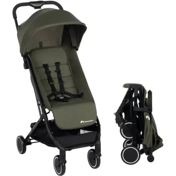 Bebeconfort Soko Poussette Canne Ultra Compacte, Légère, Dès La Naissance, Jusqu&rsquo;à 15 Kg (3-4 Ans Environ), Mineral Green Vert