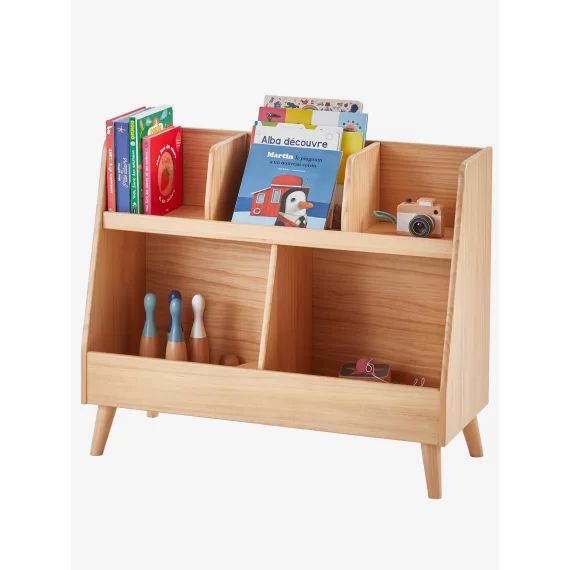 Meuble de rangement en pin LIGNE CONFETTI NATURE marron