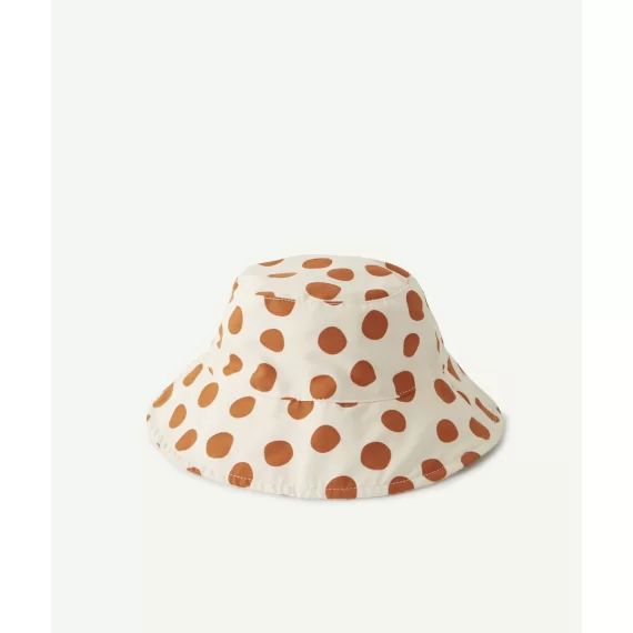 Chapeau à pois anti-uv réversible bébé fille –  – Soldes