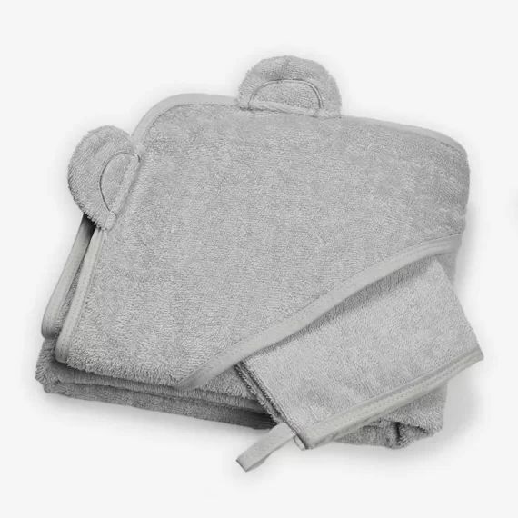 Set de bain – Marque – 100×100 cm – Gris – Mixte – Bébé – Naissance gris