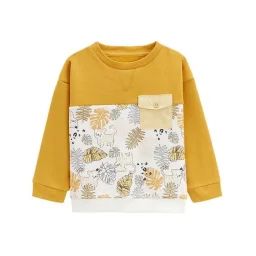 Sweat-shirt En Molleton Bébé Garçon Aslan Orange