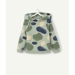 Sweat bébé garçon vert avec formes colorées et messages –  – Soldes