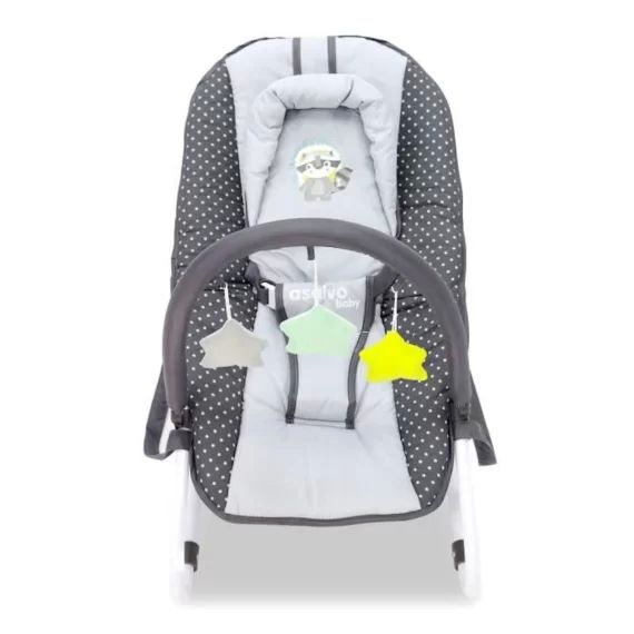 Asalvo – Transat Fluffy Baby Raccoon blanc