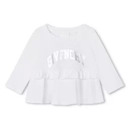 T-shirt à manches longues Fille Blanc