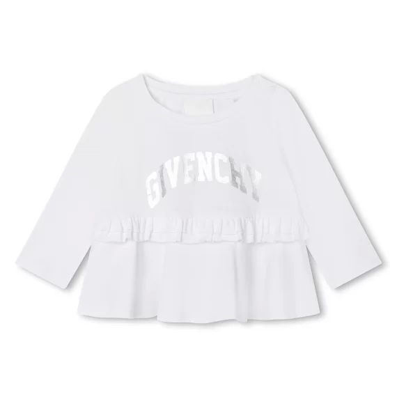 T-shirt à manches longues Fille Blanc