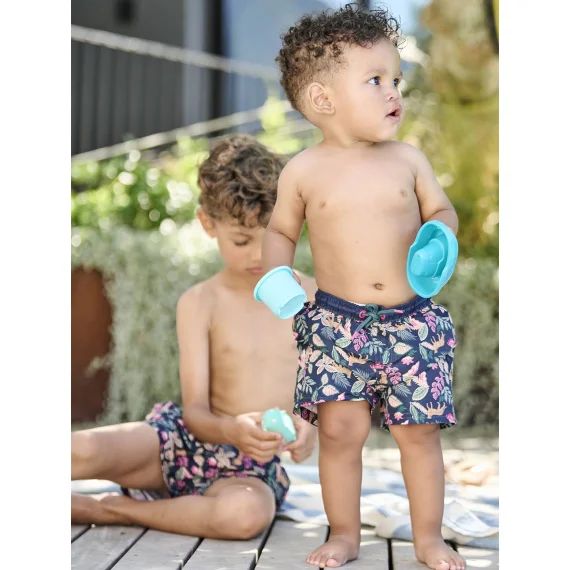 Short de bain imprimé bébé garçon Capsule famille encre