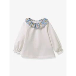 Tee-shirt bébé tissu Liberty CYRILLUS bleu