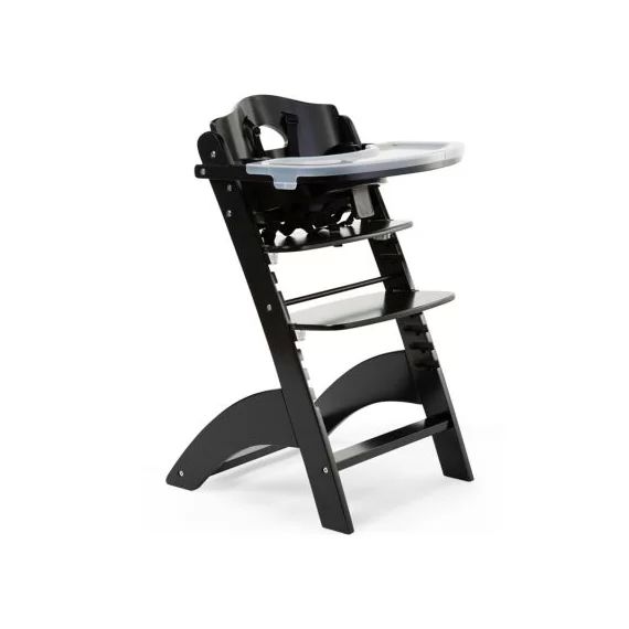 Chaise haute évolutive en bois Lambda 3 noire