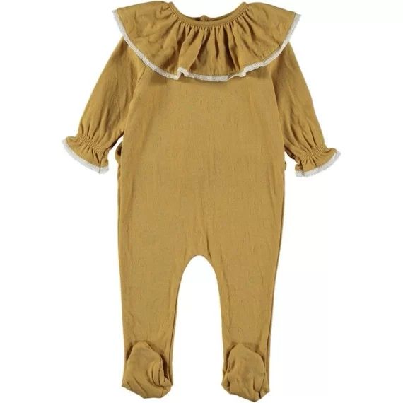 Pyjama bébé Ballerine avec dentelle jaune