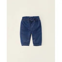 Jogpant En Jean Avec Nœud Bleu