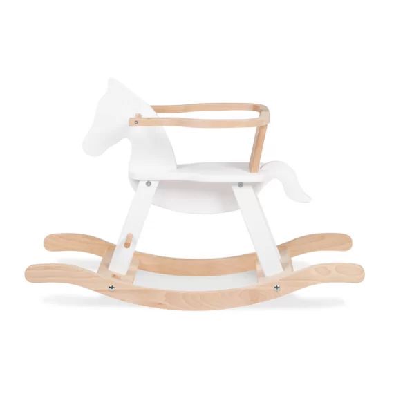 Cheval à Bascule Pinolino – Blanc/Naturel
