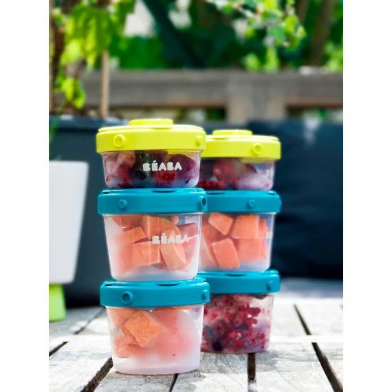 Lot De 6 Portions Clip 1er Âge Beaba Transparent / Vert