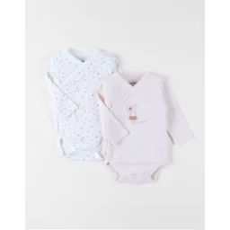 Set De 2 Bodys Coton Rose