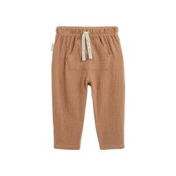 Pantalon Bébé En Gaze De Coton Petit Envahisseur Marron