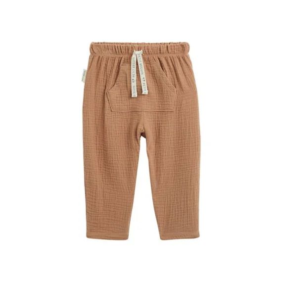 Pantalon Bébé En Gaze De Coton Petit Envahisseur Marron