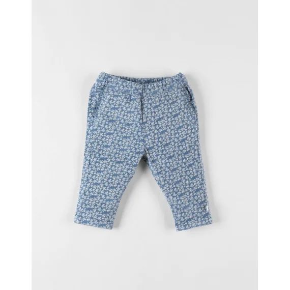 Pantalon Velours Côtelé Bleu
