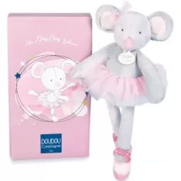 Coffret peluche Souris ballerine (30 cm)
