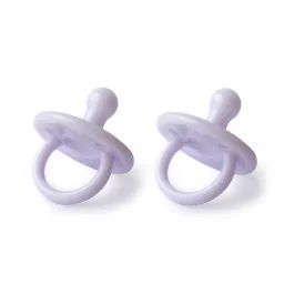 Lot De 2 Sucettes En Silicone Lilas