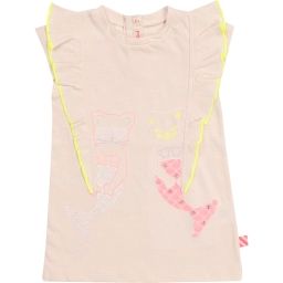 Robe sans manche fantaisie Fille Rose