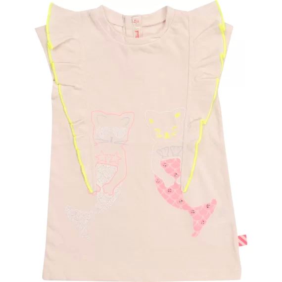 Robe sans manche fantaisie Fille Rose