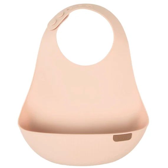 Bavoir Récupérateur En Silicone Difax Lovi Beige