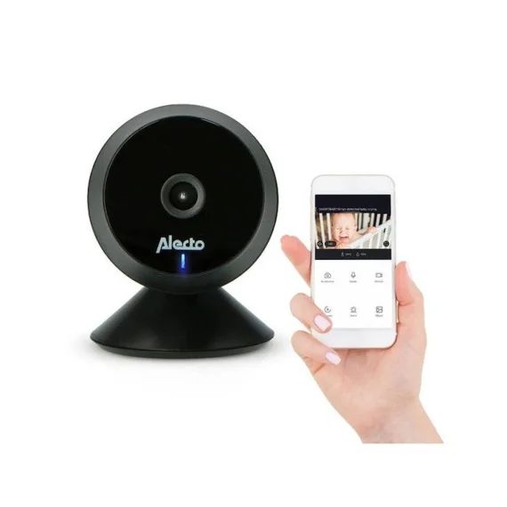 Babyphone Wi-fi Avec Caméra Alecto Smartbaby5bk Noir – Ondes Zéro Émission – Numérique – Dect Noir
