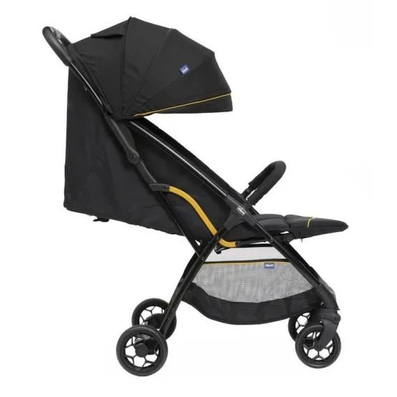 Chicco Poussette Glee Unven – 4 Roues – Noir Noir