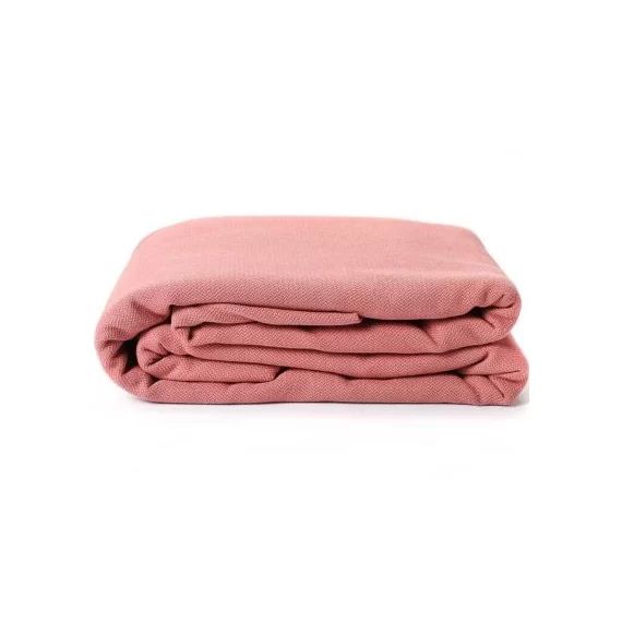 Echarpe de portage tissée en coton bio terracotta (4,60 m)