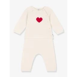 Ensemble 2 pièces PETIT BATEAU blanc imprimé