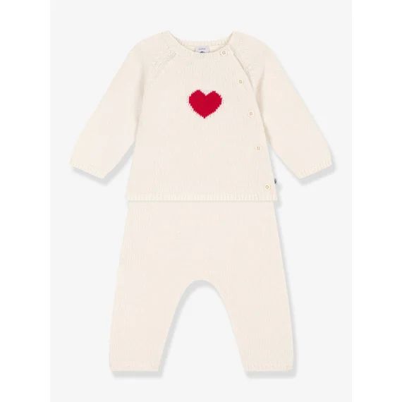 Ensemble 2 pièces PETIT BATEAU blanc imprimé