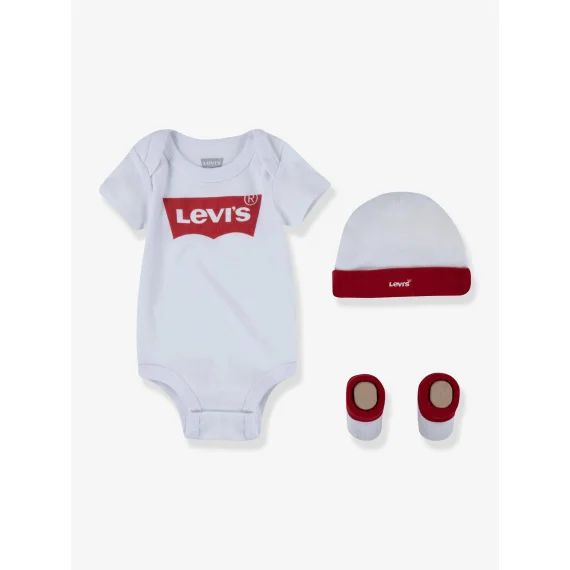 Ensemble 3 pièces bébé Batwin de Levi&rsquo;s® blanc