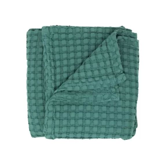 Couverture en Coton bio Paros Eucalyptus (75 x 100 cm)