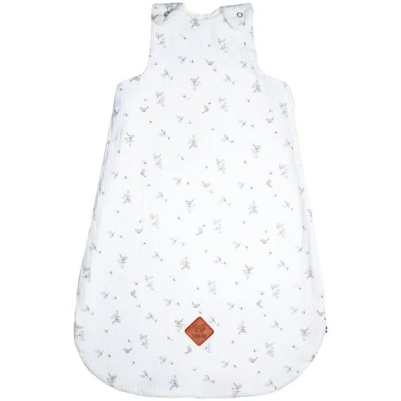 Gigoteuse D&rsquo;été Tog 05 En Gaze De Coton Melody Blanc Imprimé Minimaliste