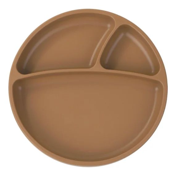 Assiette Bébé À Ventouse En Silicone Caramel