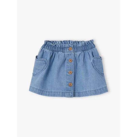 Jupe en denim léger bébé double stone