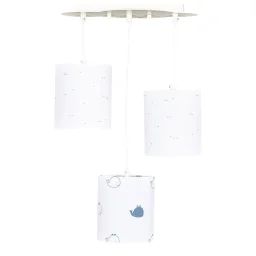 Suspension Lumineuse En Coton Blanc