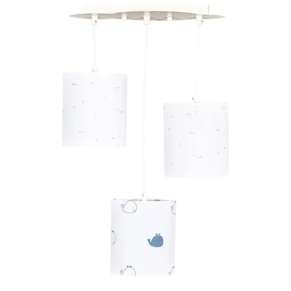 Suspension Lumineuse En Coton Blanc