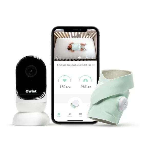 Pack Surveillance Owlet Smart Sock 3 + Babyphone Cam