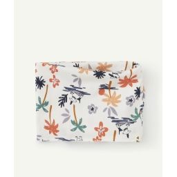 Snood bébé garçon en coton blanc imprimé palmiers et chiens –  – Soldes