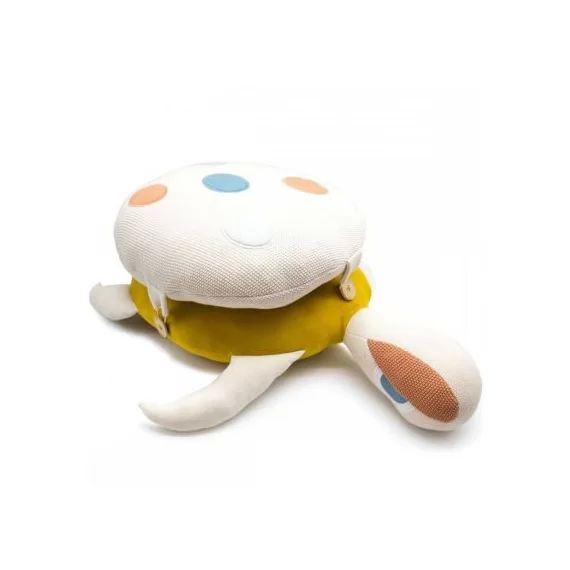 Coussin 2 en 1 tortue écrue (106 x 42 cm)