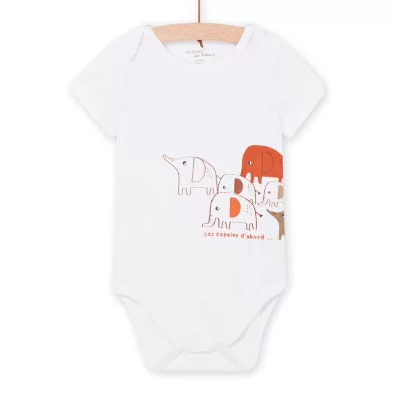 Body Manches Courtes – Blanc