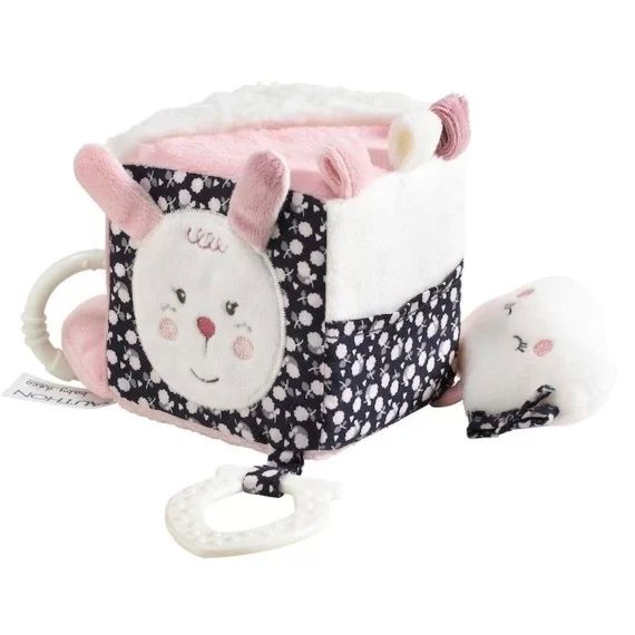 Cube Sauthon Miss Fleur de Lune pour bébé et enfant – Sauthon déco – Sauthon Déco Sauthon Déco Miss Fleur de Lune rose