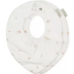 Lot de 2 bavoirs bandanas en jersey Poppies Coquelicot