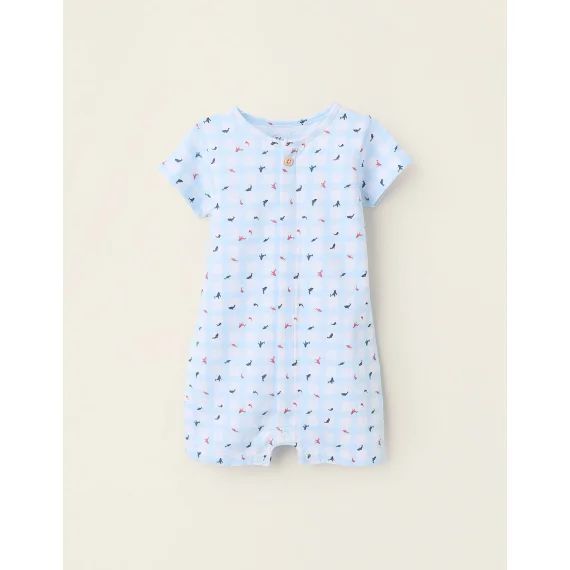Pyjama Combi-short Avec Motif Bleu
