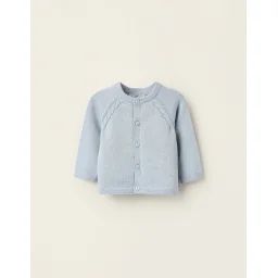 Gilet En Maille En Coton Bleu Clair