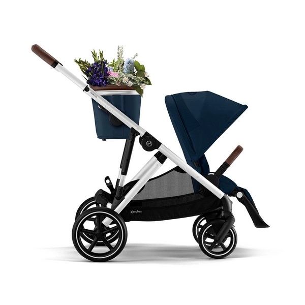 Poussette Cybex Gazelle S – Châssis Silver/ Assise Ocean Blue (2023)