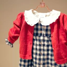 Cardigan en tricot Fille Rouge