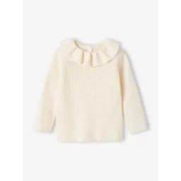 Pull à collerette bébéécru