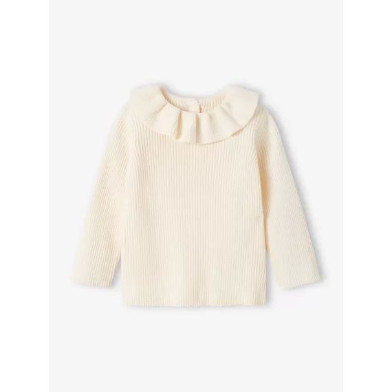 Pull à collerette bébéécru